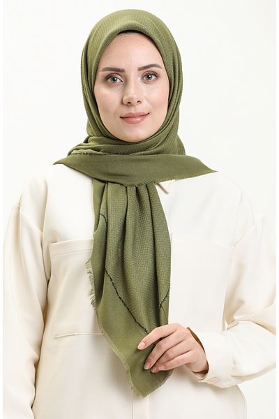 sefamerve Χειμερινό κασκόλ 2001-10 Henna Green