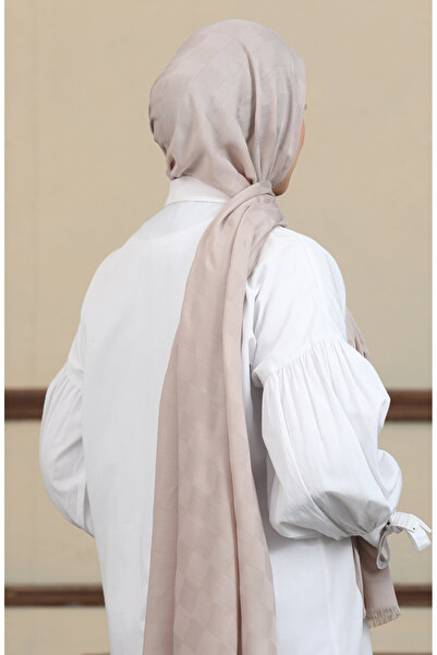 sefamerve Jacquard Shawl 2071-05 - Cotton and Stone DeTailed