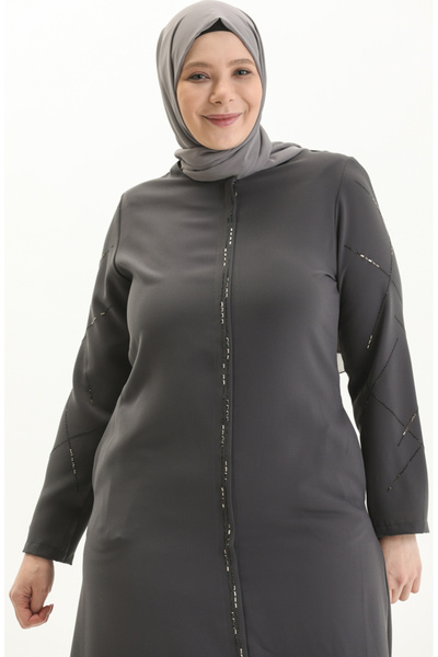 sefamerve Γκρι Πέτρα με στάμπα μεγάλου μεγέθους Ferace 5045-05