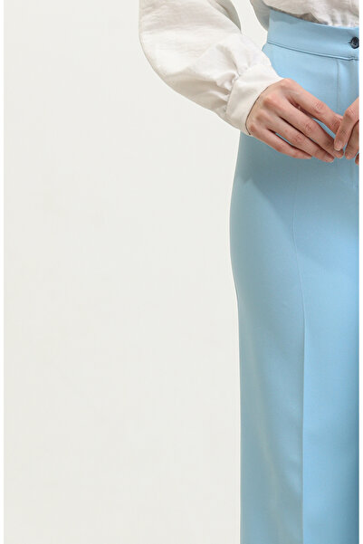 sefamerve Bol Paça Pantolon 1149-12 Mavi