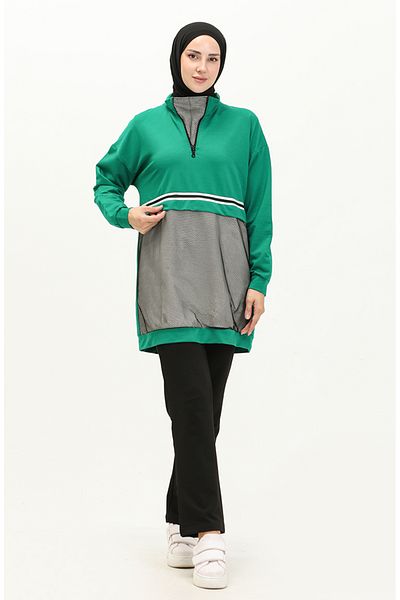 sefamerve Σετ αθλητικής φόρμας Green Mesh - 71008-01