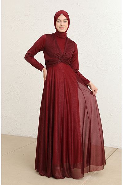 sefamerve Βραδινό φόρεμα Cherry Glitter - 5397-14