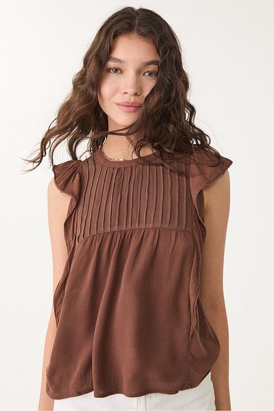 Stradivarius Flowing ruffled blouse