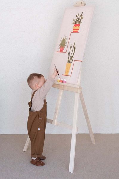 Ceylan Otantik Bitter Brown Duck Linen Kids Jumpsuit