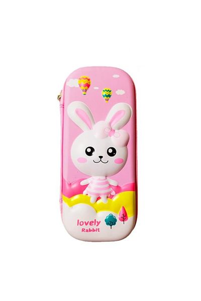 Empria 3d Pencil Case, Compartmentalized, Embossed Images, Zipper Closure, For School And Kindergarten
