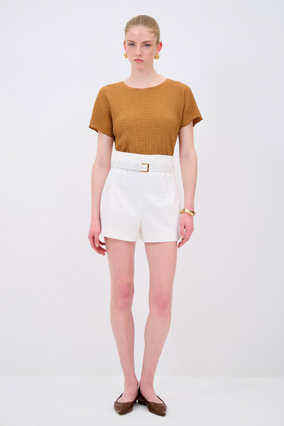 adL Kemerli Şort Etek