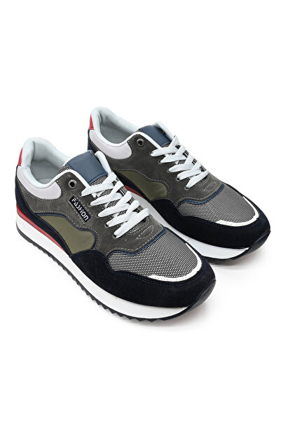 Tmall Men's sports shoes, Suede leather, B4009, Green