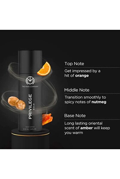 The Man Company Privilege Bold Deodorant for Men | Premium Fragrance Body Spray | Long-Lasting Smell