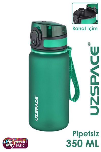 Uzspace 350 ml Softtouch Tritan Children's Water Bottle Without Straw -Ff350Mluzs