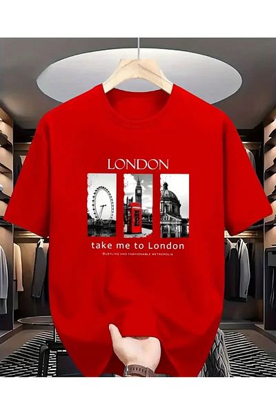 trend selection London Take Me to London Printed, Oversize, Crew Neck T-Shirt