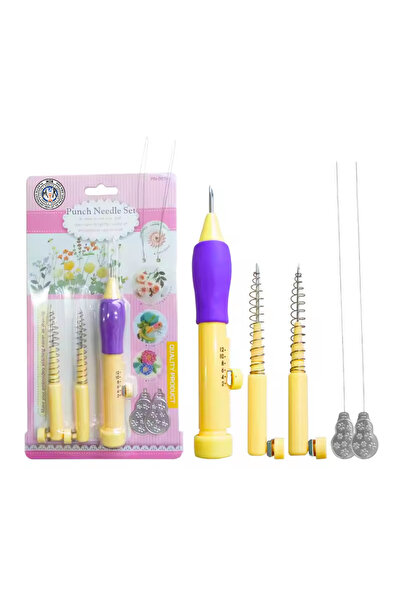 Mir Plastik Punch İğnesi Seti 2 Yedek İğneli Nakış ve El Sanatları İçin