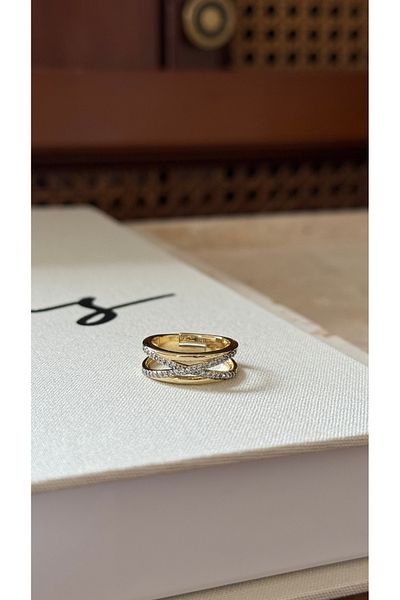 Muse Sister Spiral Stone Ring Yellow