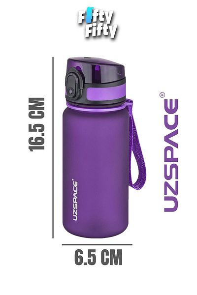 Uzspace 350 ml Softtouch Tritan Children's Water Bottle Without Straw -Ff350Mluzs