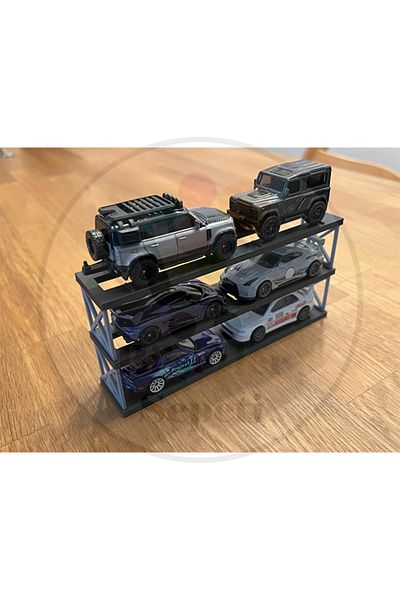 Bi'şeyler Sepeti 1:64 Diorama Garage Parking Diecast - Car Not Included.