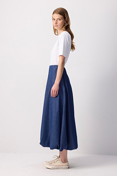 Touché Privé FUSTA BONETA CU EFECT DENIM