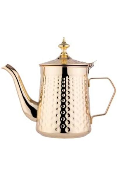 ALSAIF Practical and traditional 2-liter Saif jug, suitable for preparing coffee and tea with ease, golden color
