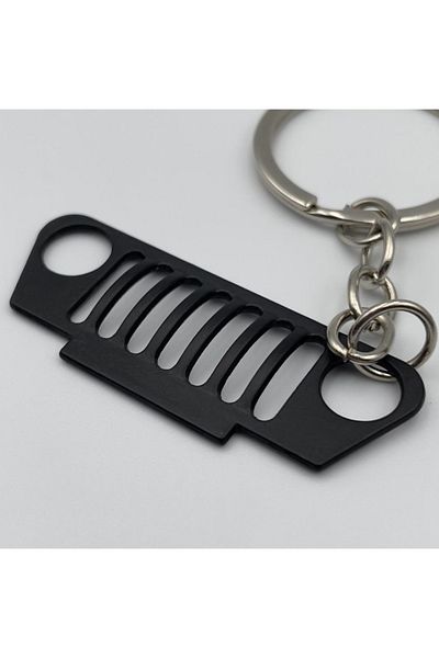 GENERAL Matte Black Jeep Wrangler Grille Medallion