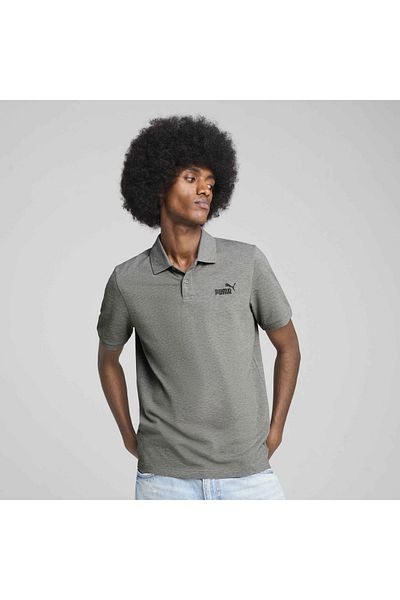 Puma Ανδρικό μπλουζάκι με γιακά πόλο Puma Essentials No 1 με λογότυπο Pique