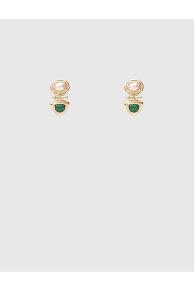 İLVİ Kalfr Yeşil Kadın Küpe