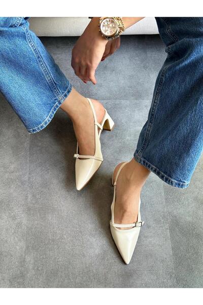 Zuum Жіночі туфлі на високих підборах з відкритою п'ятою Milena - Екрю Рустик