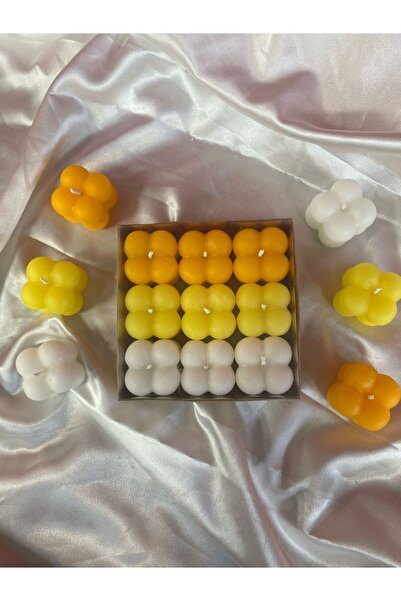 periisii 9’lu Kokusuz Bubble Mum Paketi | Söz, Nişan, Kına Için Özel Hediyelik