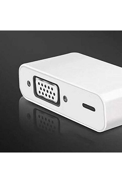 fulina Apple to Vga Adapter, 1080p HD Conversion, Suitable for 5s/6/6s/7/8/X iPad