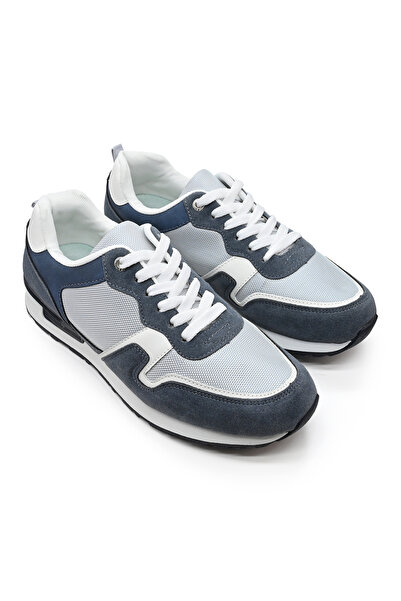 Tmall Pantofi sport bărbătești, cu inserții de plasă, B4002, albastru deschis