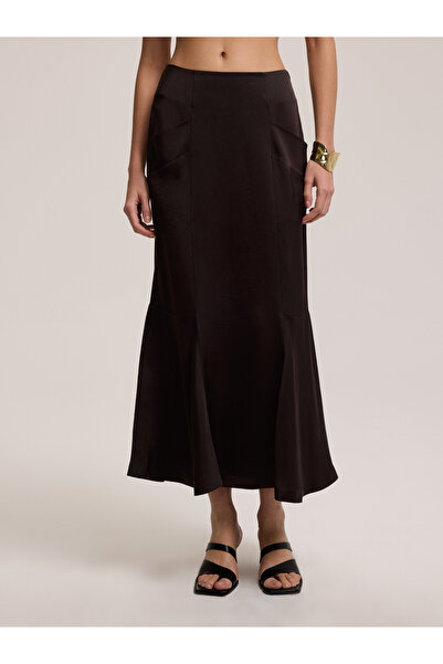 BAQA Kahverengi Midi Etek
