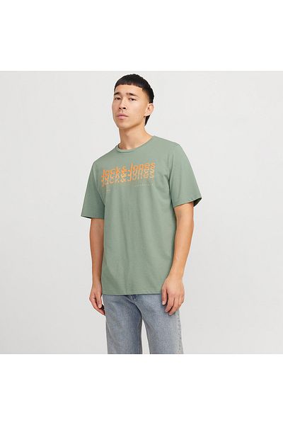Jack & Jones Ανδρικό μπλουζάκι με λογότυπο με λαιμόκοψη - Tex
