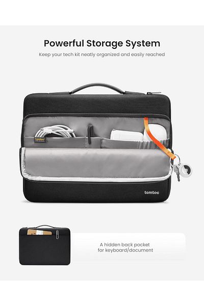 Tomtoc Defender-A14 360 Protective Laptop Carrying Case for 13-inch MacBook Air, MacBook Pro Sleeve Bag