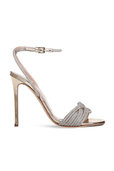 NINALILOU Βραδινά παπούτσια PLATINO (Χρυσά)