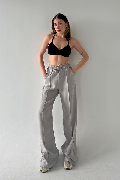 floral fashıon Sofia Linen Palazzo Pants Long Leg Tiril Tiril Flowy