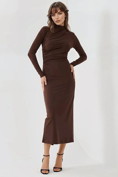 Hiccup Drape Detailed Midi Dress