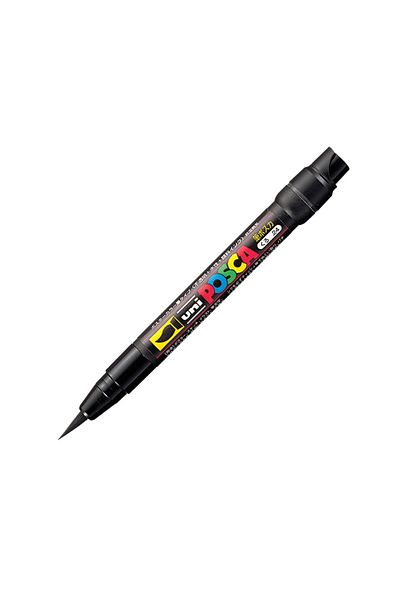 UNİ-BALL Uni Posca Pcf-350 Brush Tip Painting Marker 1-10 mm Black