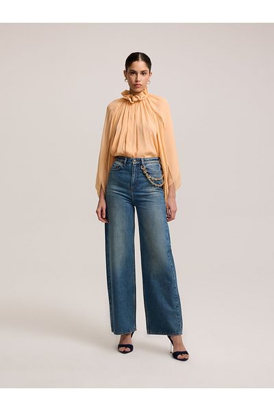 BAQA Light Blue Denim with Chain Detail