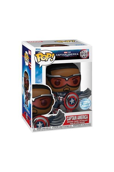 Funko بوب! مارفل: كابتن أمريكا، عالم جديد شجاع، بوب ١، مجسم فينيل حصري بتصميم ريترو كوميك ديكو