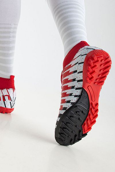 Freemax Children's Astroturf Football Shoes with Socks Freemax.1453Cckhs Black Red