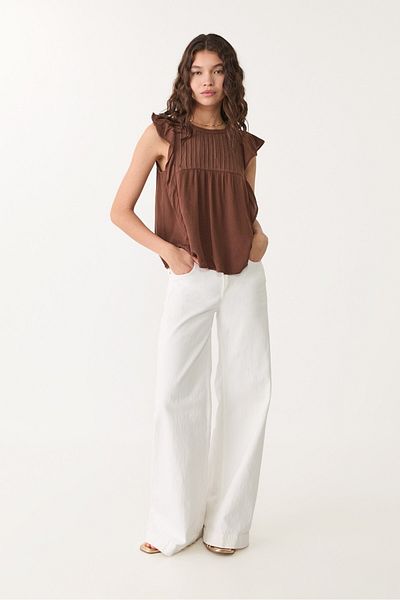 Stradivarius Flowing ruffled blouse