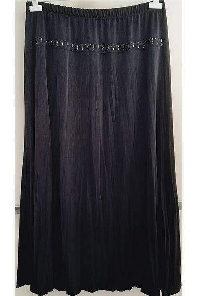 N.Y.YILDIZ Star New Trill Corset Fabric Stone Flared Oversize Unlined Flexible Drape Long Mother Skirt