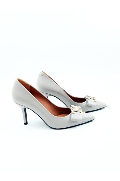 Tenau Kadın Hakiki Deri Topuklu Ayakkabı