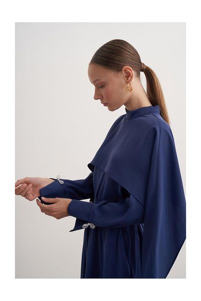 FUSHYA Double Suit with Cape Detail