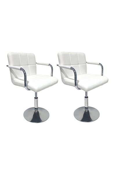 MAPLE HOME DECORATION Maple Home PU Leather Adjustable Swivel Bar Stools Counter Height for Kitchen Office Styles (2Pcs)