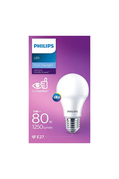 Philips مصباح LED عالي الجودة E27 Ess Gen5 بقدرة 11 وات وتوزيع إضاءة متساوٍ