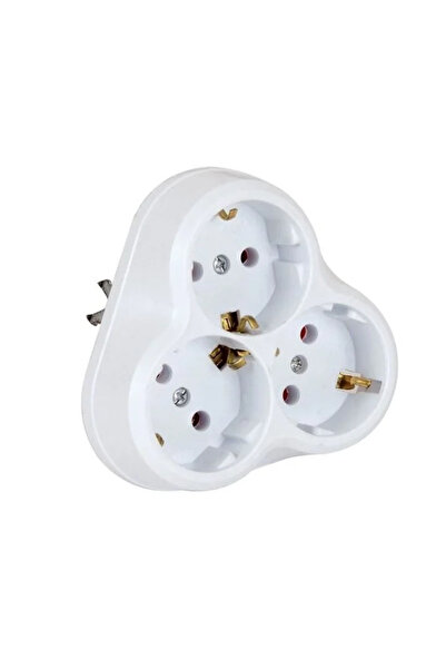 Depa Triple Grounded Goliath Socket Daisy Design Socket Wall Type Multiplexer...