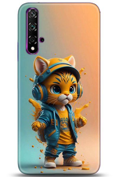Noprin Huawei Nova 5t Case Hd Printed Case - Custody Series 5101