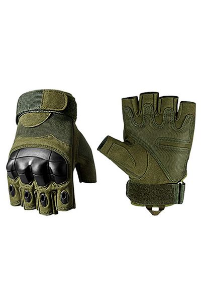 Depox Mănuși tactice militare IdeallStore®, Total Survivor, protecție articulată, nailon, kaki