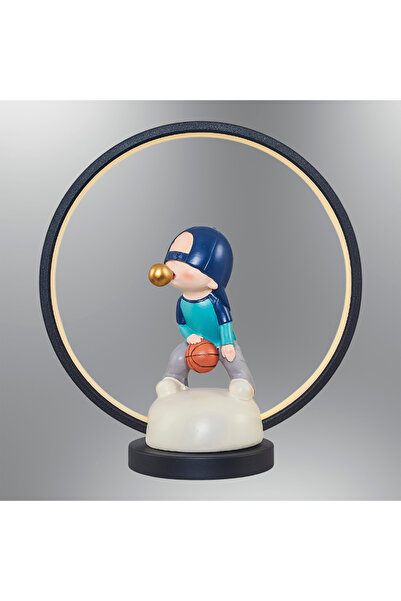 Özcan Aydınlatma 1302-5 Nino Heykel Erkek 30.6*14*33CM MASA LAMBASI SİYAH