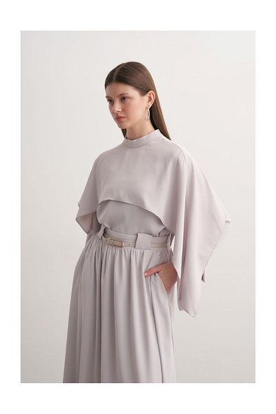 FUSHYA Double Suit with Cape Detail