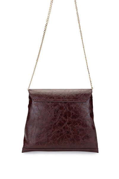 Tamer Tanca Women's Vegan Burgundy Shoulder Bag