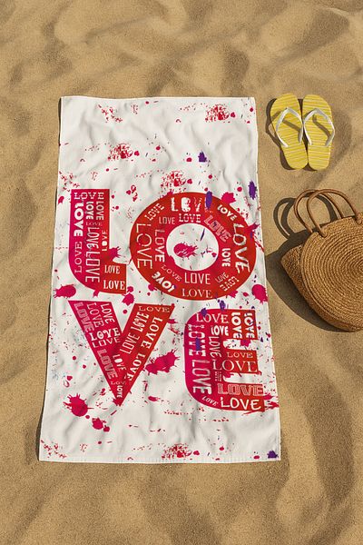 denizlicotton Printed Beach Towel 80 X 150 Cm, Sea Towel, Sunbed Towel